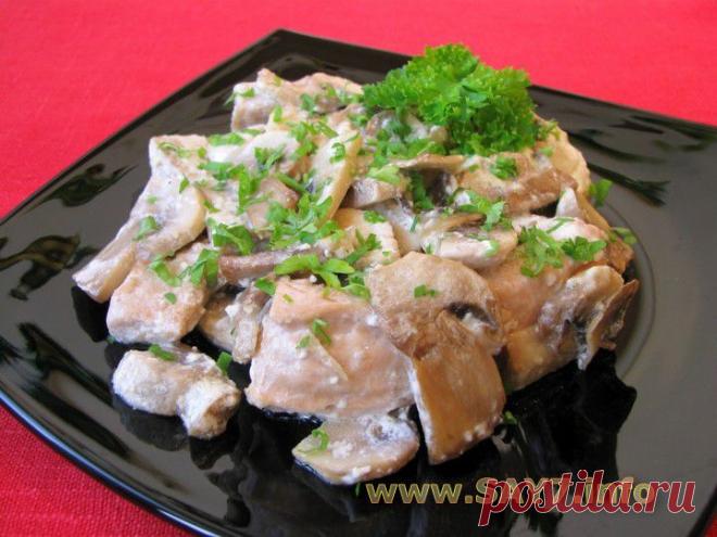 Горбуша, жаренная с грибами | ДОМАШНИЙ ОЧАГ