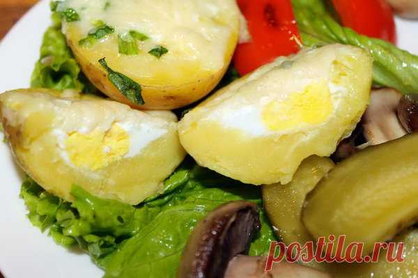 Картофельные дольки с яйцом и сыром | Домашняя кухня | Яндекс Дзен