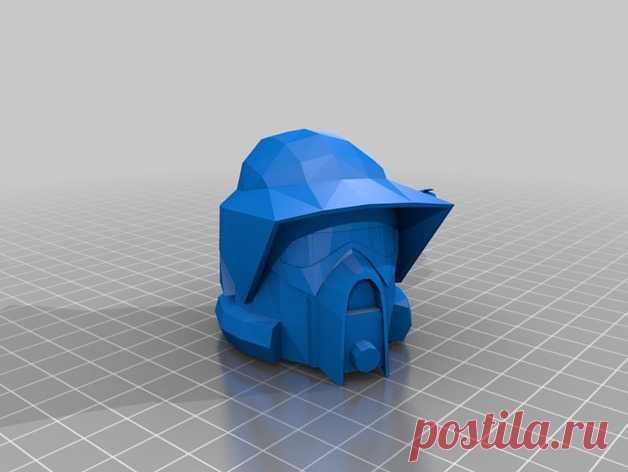 SW ARF Helmet by Jace1969 An old file from my Pepakura making days that I discovered in Pepakura Designer you can export to .OBJ and in 