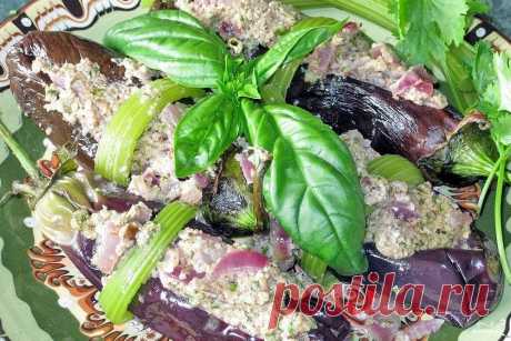 Баклажаны сациви с грецкими орехами - пошаговый кулинарный рецепт на Повар.ру