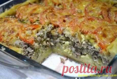 Мясной пирог из картофельного теста/Сайт с пошаговыми рецептами с фото для тех кто любит готовить