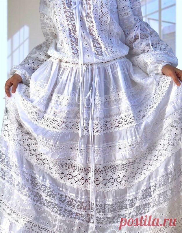 Кружево, тесьма, шитье, мережка. 5 платьев, которые хочется носить | Мода как игра Пульс Mail.ru