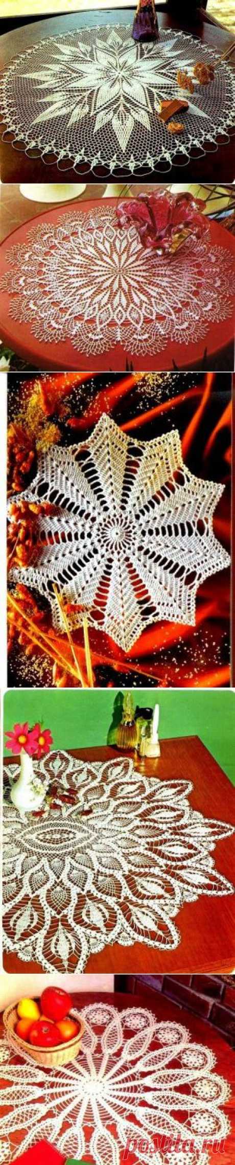 Коллекция салфеток из журнала Crochet tablecloth