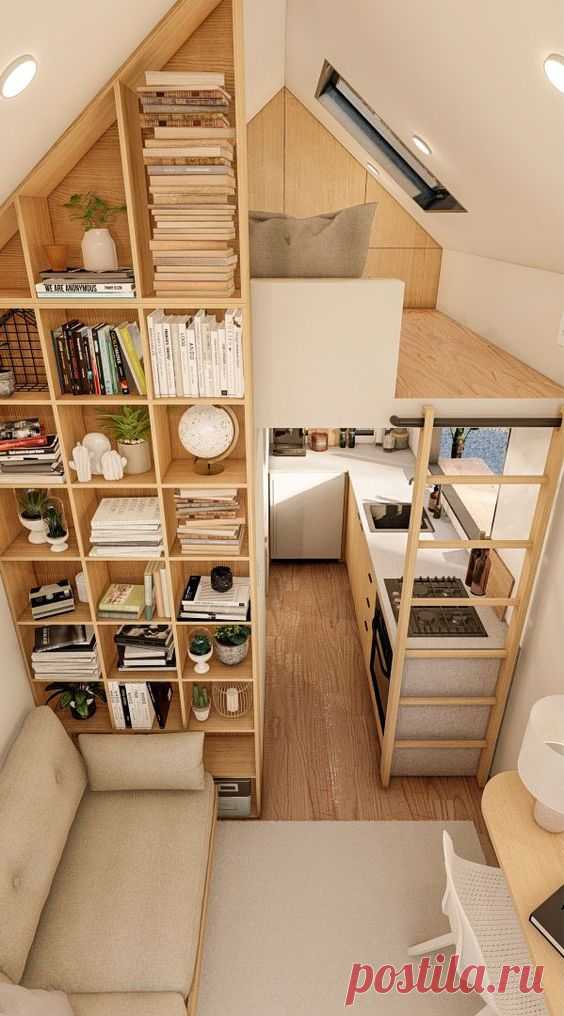 Tiny Haus | Tiny House Interior - Small Space Living Room Ideas
