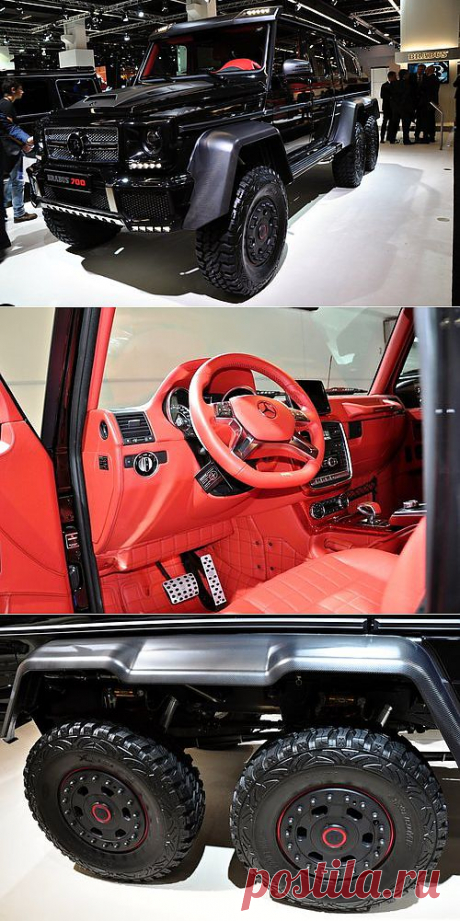 Франкфуртский автосалон 2013. Mercedes G63 AMG 6x6 V8 biturbo от Brabus. Как хорошо быть генералом.