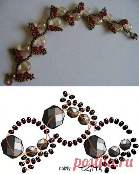 (1) nice vine look for beaded bracelet or necklace (might look good as long lariat with floral or leaf focal bead) | Beading projects