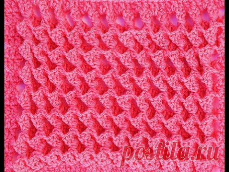 Punto 3 D a crochet muy fácil y rápido - YouTube
