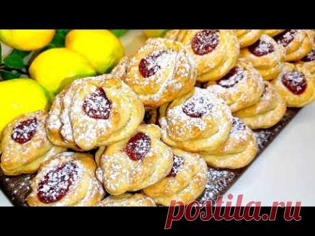 ПЕЧЕНЬЕ с НАЧИНКОЙ! Легко и БЫСТРО ВЫПЕЧКА к ЧАЮ!