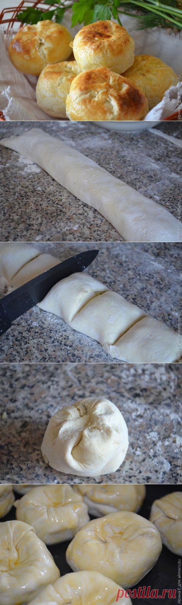 Кныши из слоеного теста с картошкой