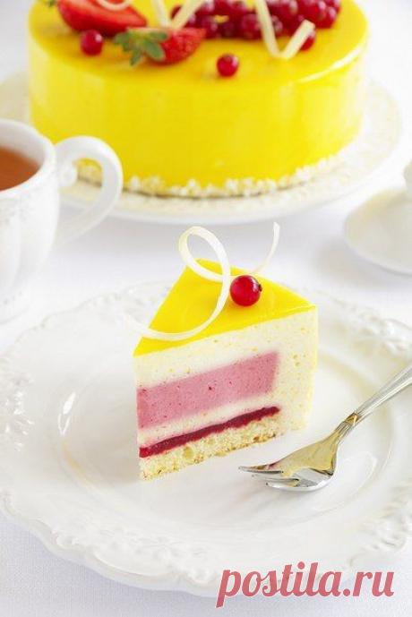 ЛИМОННО-КЛУБНИЧНЫЙ ТОРТ-МУСС