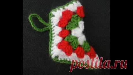 Рождественский Сапожок Christmas Crochet boots - поиск Яндекса по видео
