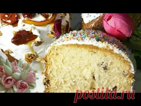 Пасхальный кулич на Венском тесте.Влажные и слоистые куличи.