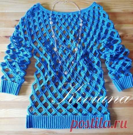 Crochet pullover Click to view pattern for - Crochet pullover