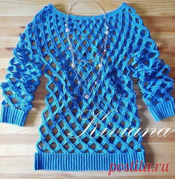 Crochet pullover Click to view pattern for - Crochet pullover