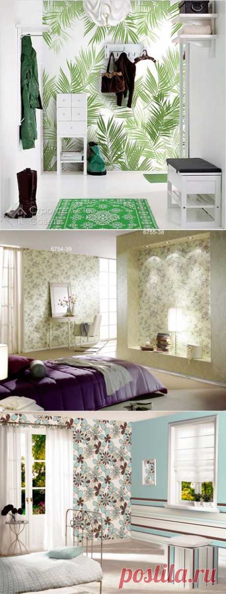 Комбинирование обоев для зрительного изменения размеров пространства &amp;#8212; Болтай