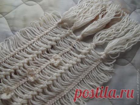 Как сшить палантин на вилке