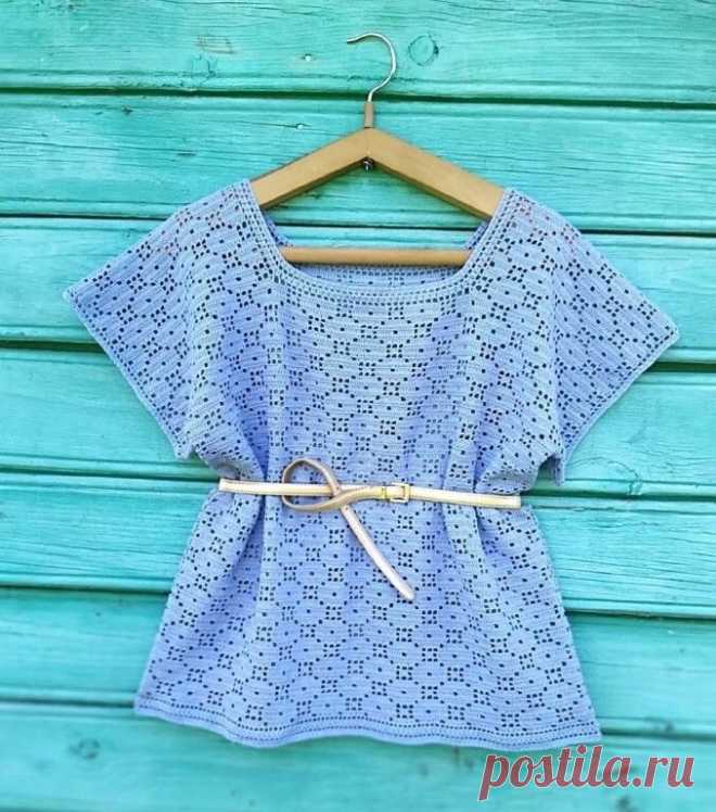 Узор крючком в филейной технике. Крючком. Схема. / knittingideas.ru