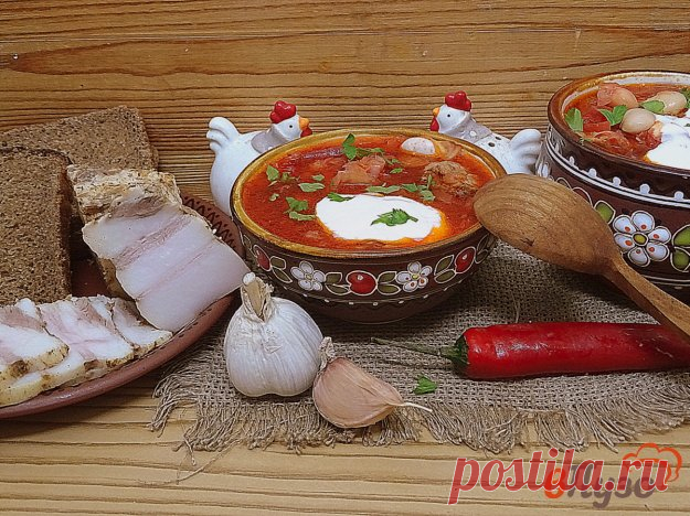 Борщ на свиных рёбрах с фасолью 1 - рецепты с фото на vpuzo.com