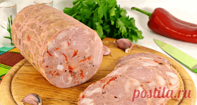 Колбаса ветчинная из свинины, рецепт с фото Ингредиенты: свинина - 1,2 кг грудинка - 300 г соль нитритная - 15 г соль - 15 г пиво светлое - 100 мл горчица в зернах - 1 ч.л. смесь перцев - 0,5 ч.л. му...