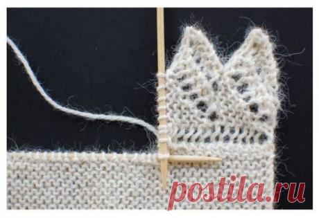 КАК ПРИВЯЗАТЬ АЖУРНУЮ КАЙМУ К ВЯЗАНОМУ ИЗДЕЛИЮ.
+ СХЕМЫ.