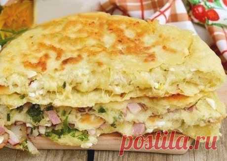 Сырные лепешки с начинкой