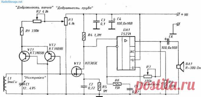 Приемник прямого усиления на КВ 4,5-18MHz (TS271)