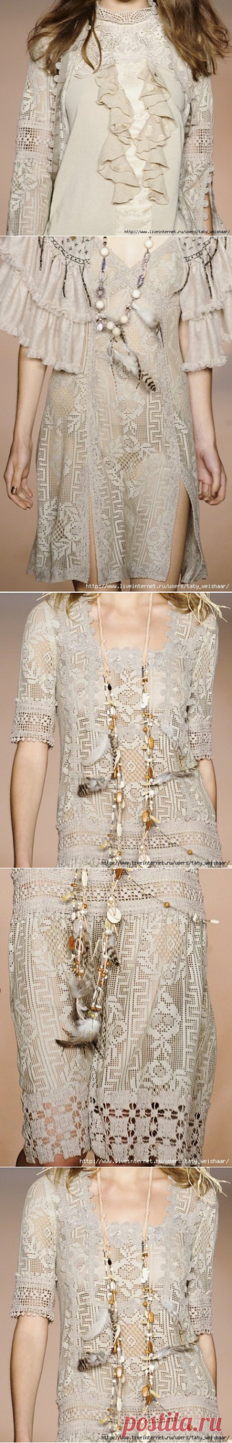 Филейные платья от Anna Sui spring 2011
