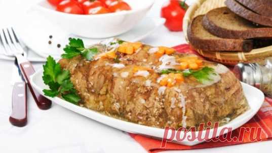 Янтарный мясной холодец Попробуйте приготовить холодец по нашему рецепту, чтобы он получился светлый с янтарным отливом!