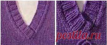 Вязание горловины спицами мастер-класс для начинающих
