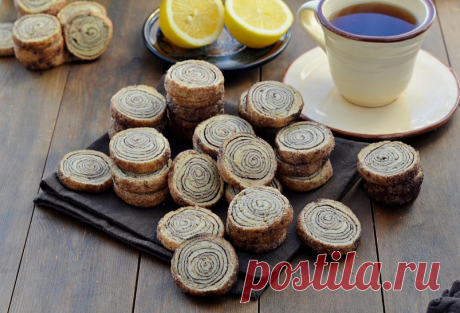 Печенько &quot;ствол дерева&quot;.  рассыпчатое, песочное