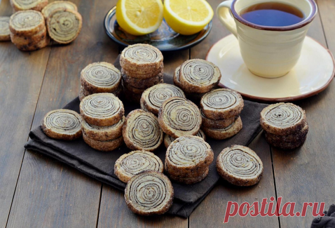 Печенько "ствол дерева".  рассыпчатое, песочное