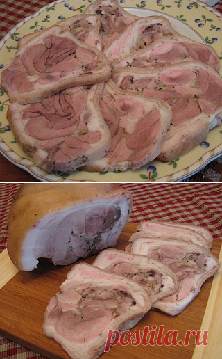 Самые вкусные рецепты: Рулет из свиной рульки