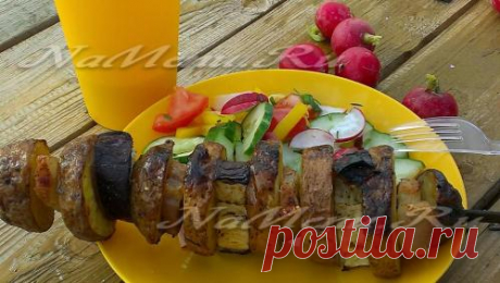 Шашлык из картофеля