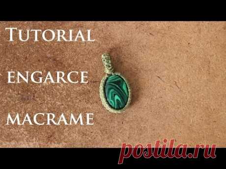 tutorial engarce de piedra sin ranura en macrame # 3 | wrap stone macrame - YouTube