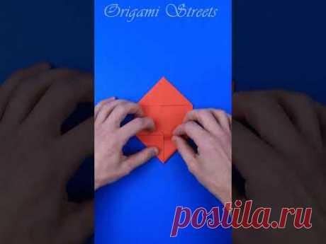 It's easy to make a heart out of paper Origami heart