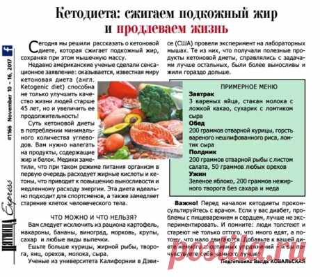 Кетодиета: сжигаем подкожный жир и продлеваем жизнь