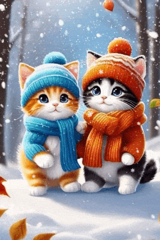 Пушистые снежинки