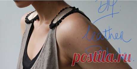 Майка с погонами (DIY) / Декор / Модный сайт о стильной переделке одежды и интерьера