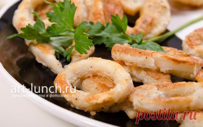 Кольца кальмара в кляре - пошаговый рецепт с фото