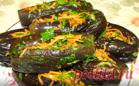 Манзаны — фаршированные баклажаны по-гречески. Неземной вкус! Отличная заготовка на зиму.