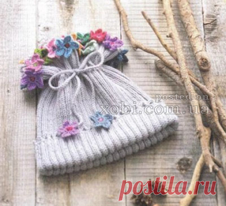 Вязаные детские шапки, шляпки, береты, косынки и шарфы вязаные крючком и спицами. » Страница 11