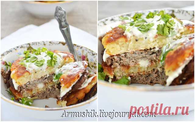 Башенки из картофельных и печеночных оладий - ВКУСНО С АРМУШИК — LiveJournal