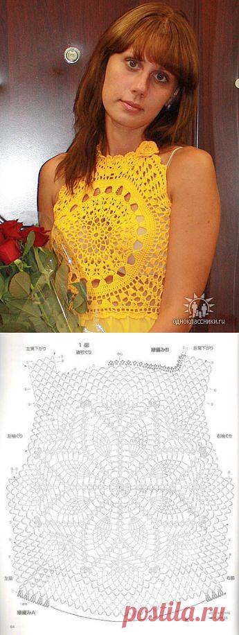 Интересный лиф летнего сарафана