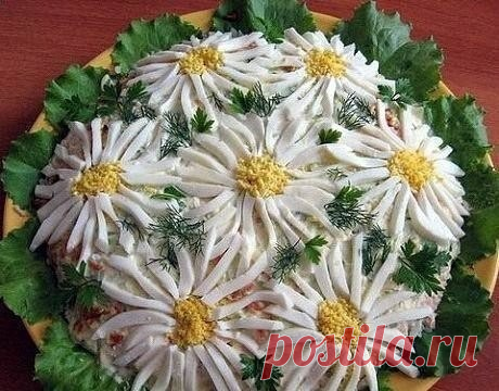 Салат "Ромашковое поле"