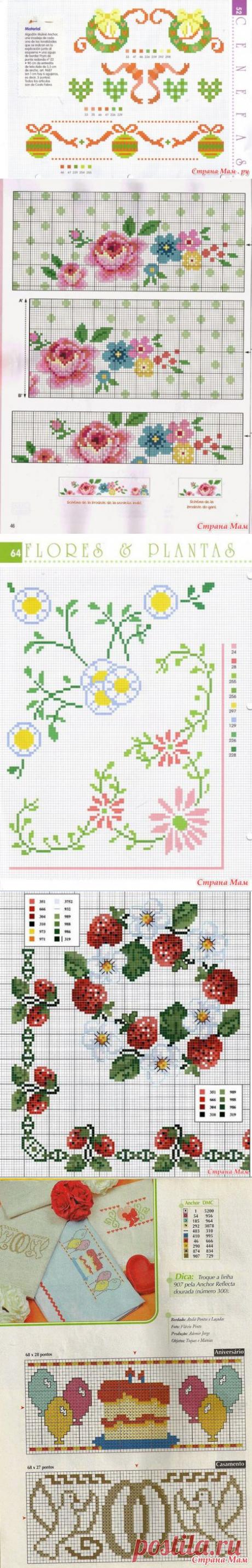 Вышивки. Бордюры. - Клуб рукоделия - Страна Мам