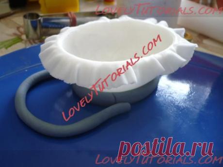 МК лепка "коляска" -fondant Stroller cake topper tutorial - Мастер-классы по украшению тортов Cake Decorating Tutorials (How To's) Tortas Paso a Paso