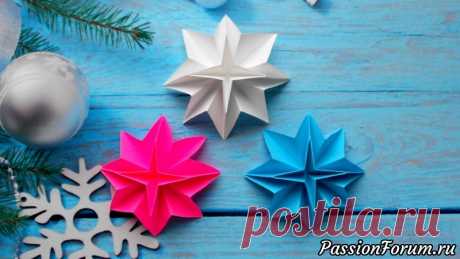 Звезда из бумаги. Оригами Поделки из бумаги на Новый Год - запись пользователя Getera (Александра Смирнова) в сообществе Новый год в категории Новогодний декор Как сделать НОВОГОДНЮЮ ЗВЁЗДОЧКУ своими руками вы узнаете в этом мастер-классе. Бумажные звезды - оригинальные и простые поделки и такими звездочками можно украсить комнату к Новогодним Праздникам а также ЁЛКУ!