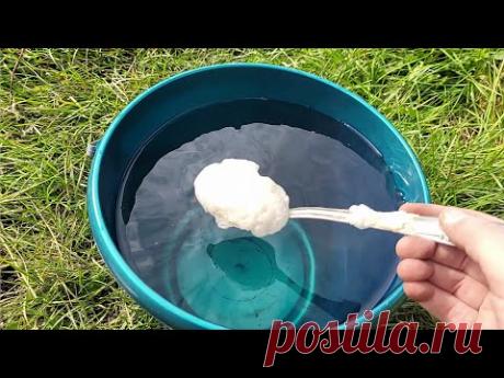 1 ложку на ведро воды и земля как новая, здоровая, пушистая, плодородная, живая, море урожая даст