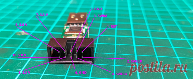 Как прошить чип STM32 | Многобукфф. Для подключения ST-LINK на STM32F103RB задействованы следующие выводы:
SWDIO (Serial Wire Data Input/Output) – PA13
SWCLK (Serial Wire Clock) – PA14
TRACESWO (Trace of Serial Wire Output, та самая SWO) – PB3
Для работы через SWIM/SWD нужно-то всего два проводка, не забываем про обязательное соединение земли по всем подключенным устройствам. TRACESWO можно не подключать, особенно если данной функцией вы не пользуетесь, да и для отладки он...
