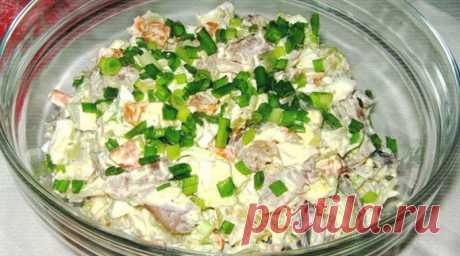 Салат «Прибой» с селедочкой: Простой и очень вкусный